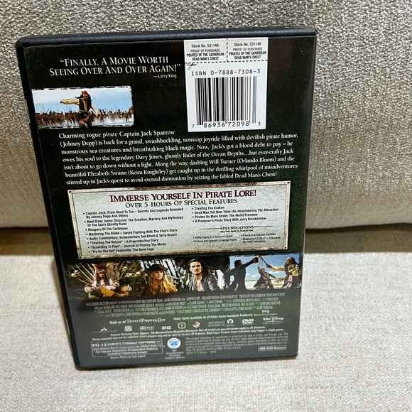 Pirates of the Caribbean Dead Man’s Chest 2 Disc Special Edition DVD - Picture 5 of 8